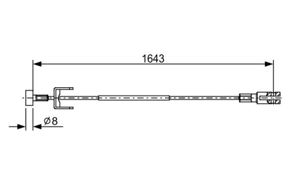 1987482634 BOSCH ТРОС ГАЛЬМIВНИЙ