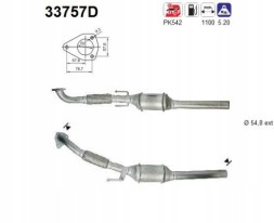 CHINA 33757D As catalyst 33757d каталізатор vw 1,9tdi бора/гольф iv/a3/leon