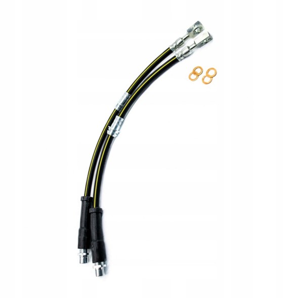 PiterParts 11231130302 Przewody hamulcowe Opel Zafira A sztywne elastyczne, zestaw przednie i tylne przewody Гальмівні трубки OPEL Zafira A жорсткі гумові передні задні дискові гальма 99-05 PL