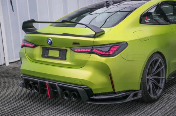 Китай 45740789 СВІТЛОДІОДНИЙ ДИФУЗОР НАКЛАДКА ЗАДНЬОЇ ЧАСТИНИ СПЛІТТЕРКИ ЗАДНЯ СПОЙЛЕР BMW M3 G80 G81 DRY CARBON