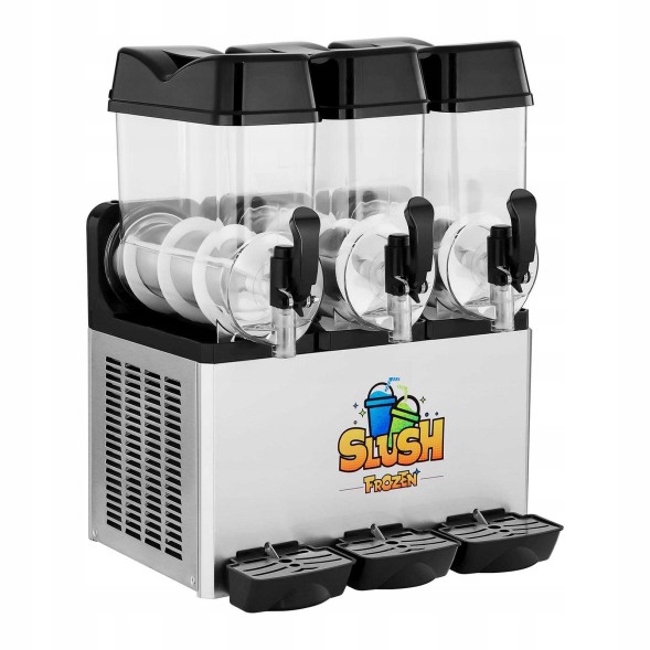 Китай WEW-SC-HP-1009018 Гранатор Royal Catering 3x12л Диспенсер для напоїв Слаш для закладів харчування