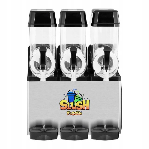 Китай WEW-SC-HP-1009018 Гранатор Royal Catering 3x12л Диспенсер для напоїв Слаш для закладів харчування