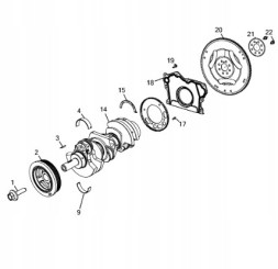 Mopar 68544198AA Оригінальний маховик journey freemont voyager k68544198aa