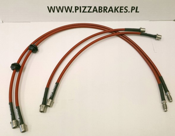 Pizza Brakes Przewody hamulowe w oplocie Porsche Cayenne II 92A Гальмівні дроти в обплетенні Porsche Cayenne II 92A