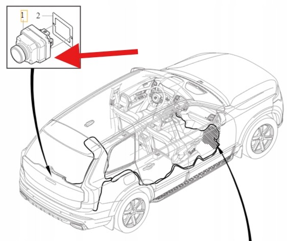 Volvo OE 31445951, 31362800 КАМЕРА ПАРКУВАННЯ 31445951 31362800 Volvo XC40 XC60 XC90 V60 V90