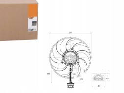 NRF 47373 Nrf 47373 вентилятор радіатора seat skoda vw