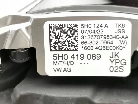 Volkswagen OE 5H0419089JK, DWP476584OE Кермо VW Arteon 5H0419089JK
