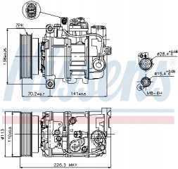 Nissens 89237 Компресор кондиціонера nissens 89237