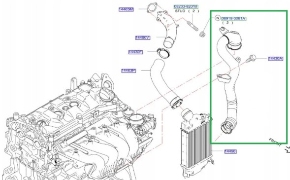 Blik 144607512R NOWA DOLNA KOMPLETNA RURA TURBO PRZEWÓD POWIETRZA DO INTERCOOLERA RENAULT MEGANE IV GRANDE SCENIC 4 KADJAR 1.5 dci 2015-> 2024 НОВИЙ НИЖНІЙ ПРОВОД ДО ІНТЕРКУЛЕРА RENAULT MEGANE IV SCENIC 4 KADJAR 1.5dci