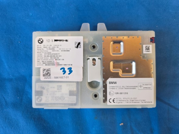 BMW OE MODUŁ TELEMATIC ATM (33) BMW G20 G26 G30 G05 G06 G12 U06 U11 5B616E7 5B418F3 NOWY ! quali21022026 ТЕЛЕМАТИЧНИЙ МОДУЛЬ ATM (33) BMW G20 G26 G30 G05 G12 U06 U11 5B616E7 5B418F3