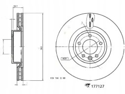 Febi bilstein 177127 Гальмівний диск передній 177127 febi bilstein