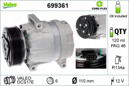 Valeo 699361 Компресор кондиціонера valeo 699361