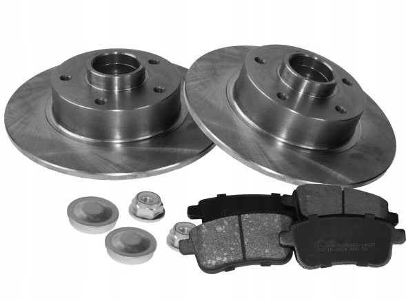 GT-Parts 003042x2 Диски х2 + колодки задні renault grand scenic iii 3