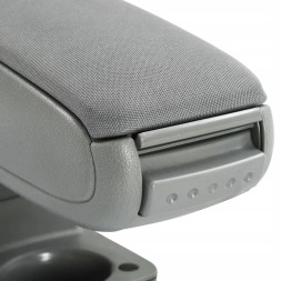 VidaXL G06119184 Регульований підлокітник з відділенням для зберігання речей до Ford Fiesta (2009), сірий