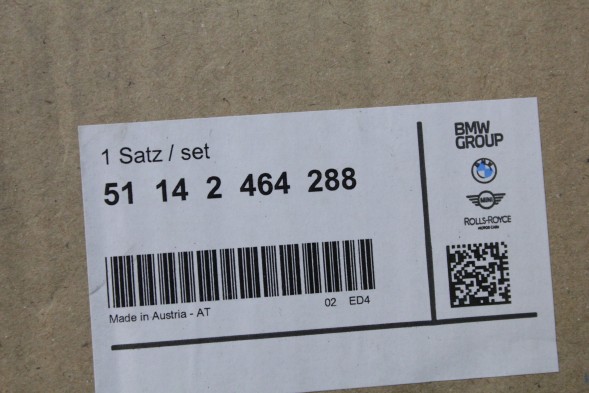 BMW OE 2464288 51142464288 КОМПЛЕКТ ЧОРНИХ СПОРТИВНИХ НАКЛЕЙОК МАСКА + КРИШКА БАГАЖНИКА ДЛЯ MINI F57 F56