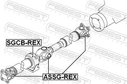 SGCB REX FEBEST Підвісний підшипник