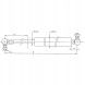 Stabilus CA7944LJ Газова пружина L433 мм 3100N Stabilus