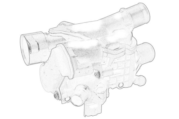 V-maxzone Part VIC-216988 Термостат охолоджуючої рідини для DS DS 4, DS 5, DS 7; CITROEN C4 GRAND