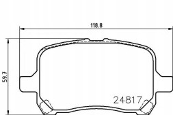 Textar 59565342 TEX Tex2481701 колодки хам. Chevrolet передні hhr/malibu + помічник водія #33