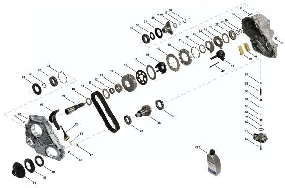 BMW OE ACG03215 Диски зчеплення розподільна коробка vtg редуктор atc13 bmw x5 g05 xdrive