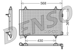 DCN07008 DENSO Радіатор кондиціонера Конденсатор