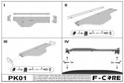 F-CORE 5904193020232 Довга вантажна полиця DAF XF 105 2007-2013 з ящиком