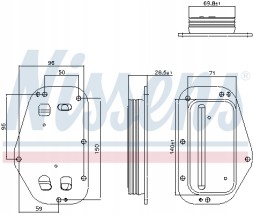 Nissens 91360 Олива охолоджувача, моторна олива nissens 91360