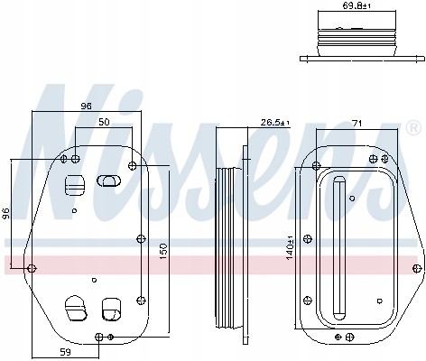 Nissens 91360 Олива охолоджувача, моторна олива nissens 91360