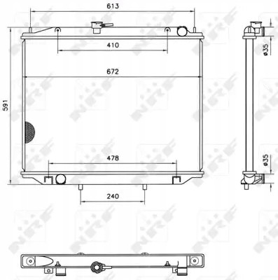 NRF 52082 Радіатор охолодження 52082 nrf nissan terrano